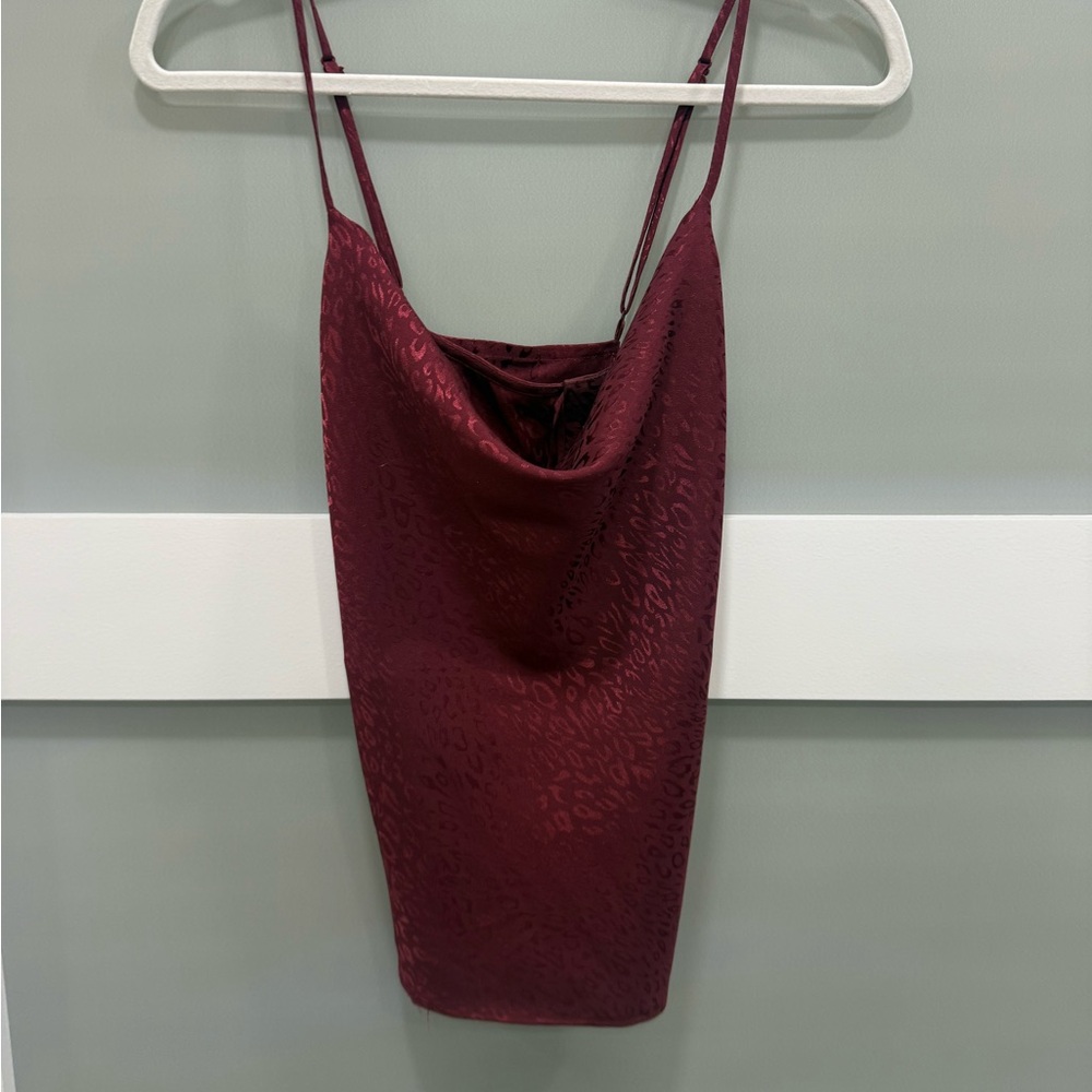 Sanctuary Deep Red Cowl Neck Dress